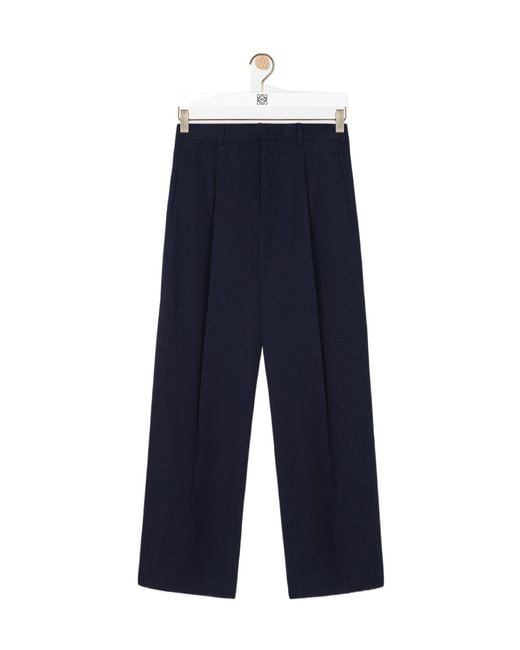 Loewe Blue Wide-Leg Trousers for men