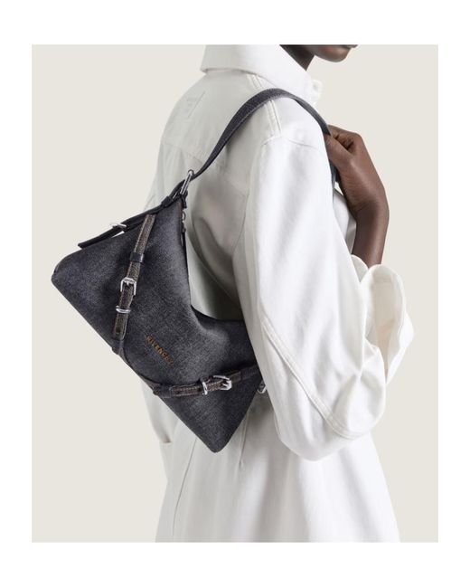 Givenchy Black Mini Voyou Denim Shoulder Bag