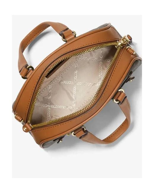 Michael Kors Brown Michael Williamsburg Logo Plaque Extra-Small Crossbody Bag