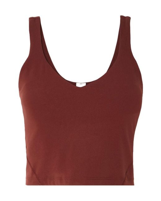 lululemon athletica Red Cropped Tank