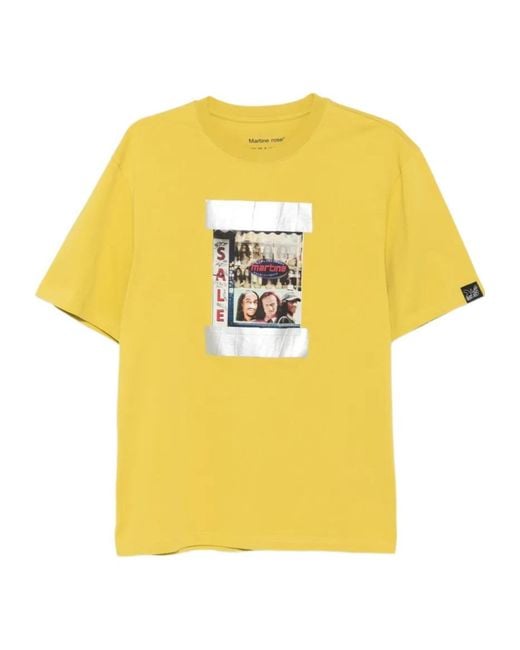 Martine Rose Yellow Graphic T-Shirt