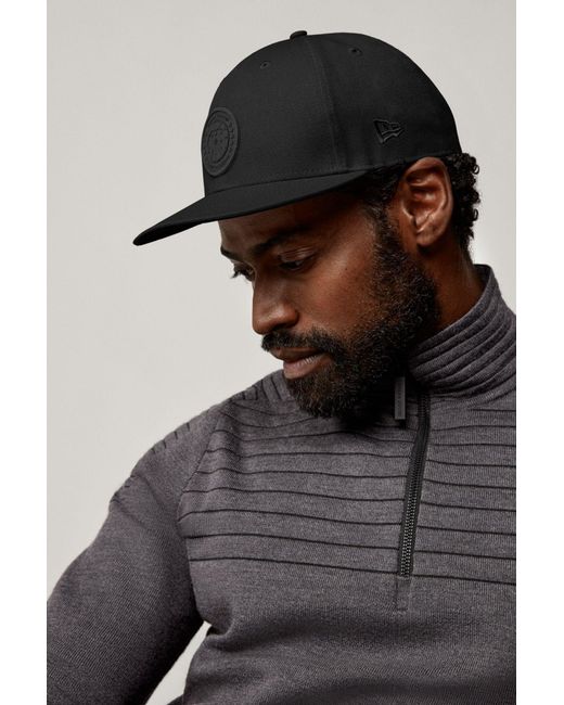 Canada Goose Black Core Classic Logo-Patch Detail Baseball Cap for men