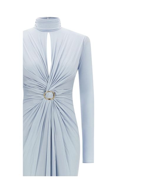 Elisabetta Franchi Blue Long Dress