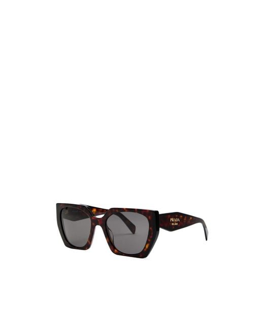 Prada Metallic Square-Frame Sunglasses