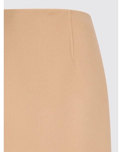Sportmax Natural Slit Pencil Skirt