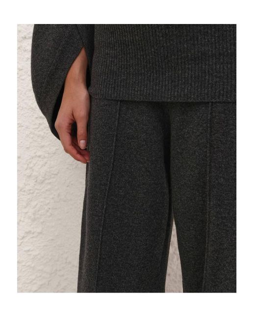 Zimmermann Gray Valiant Knit Barrel Pant