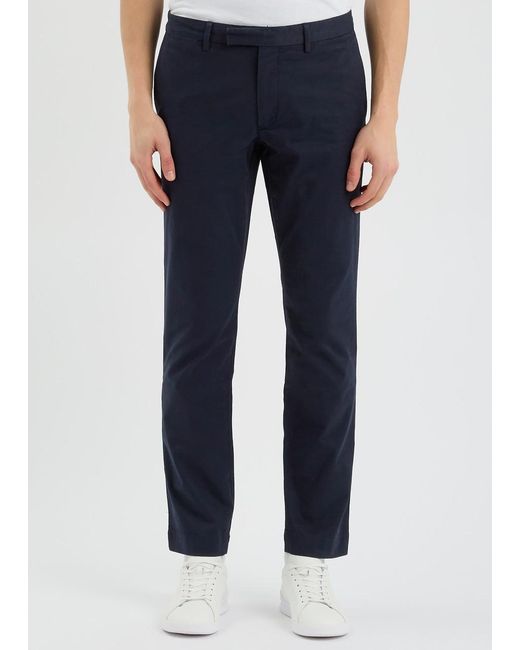 Polo Ralph Lauren Blue Slim-Leg Stretch Cotton Chinos for men