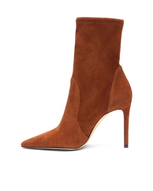Stuart Weitzman Brown Stuart Power Bootie 100