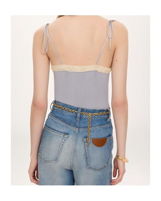 Chloé Purple Thin-Strapped Tank Top