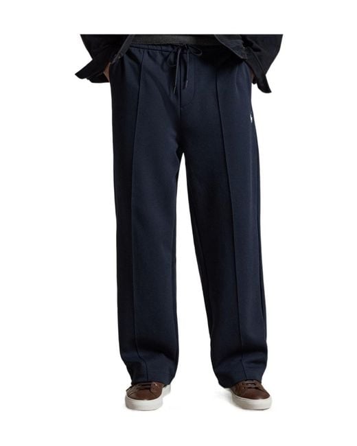 Polo Ralph Lauren Blue Double-Knit Track Pants for men