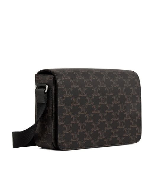 Céline Black Flap Messenger for men