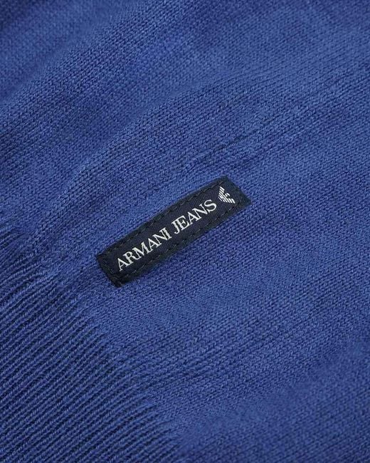 Armani Jeans Blue V-Neck Pullover for men