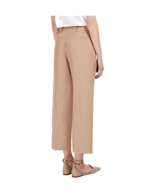 Max Mara Natural Logo Casual Pants