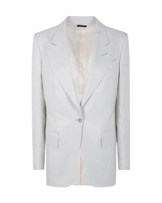 Tom Ford Gray Single Breasted Jacket