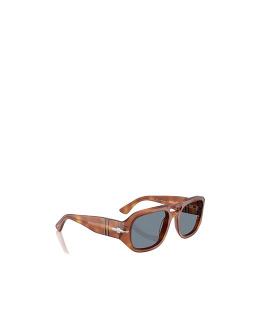 Persol Blue Pilot Frame Sunglasses for men