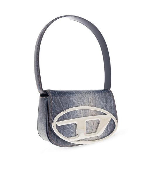 DIESEL Blue 1Dr Denim Printed Shoulder Bag