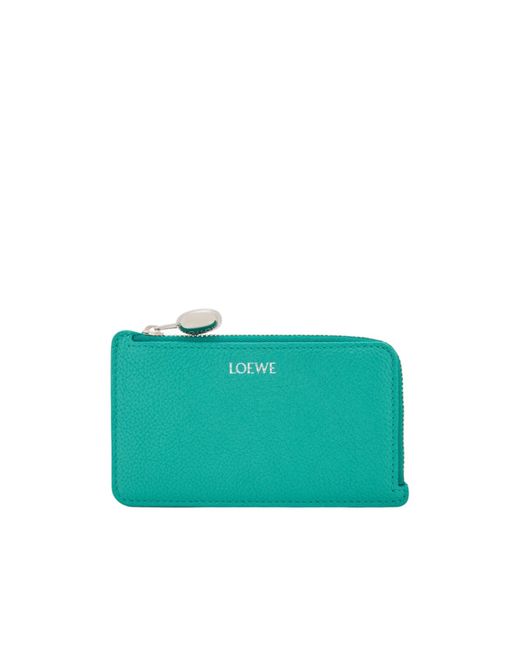 Loewe Green Pebble Coin Cardholder