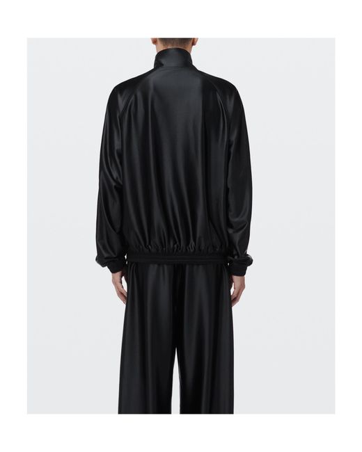 Alexander Wang Black Emboss Logo Panel Track Jacket for men