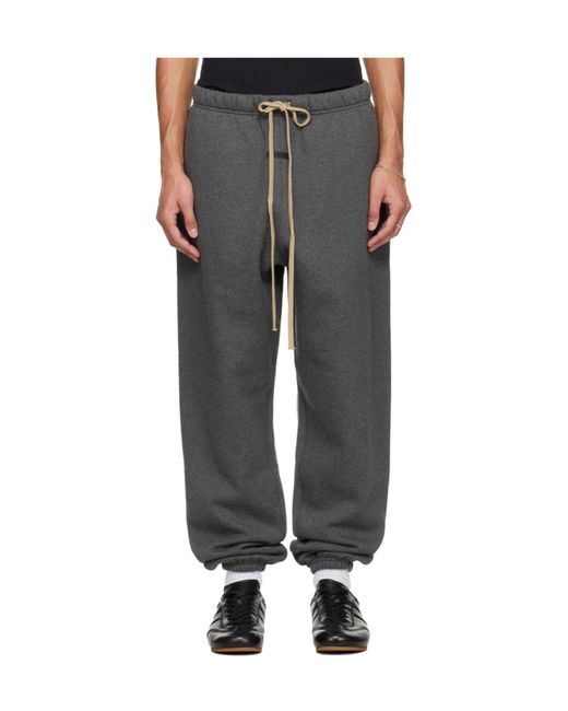 Fear Of God Gray Classic Fleece Joggers for men