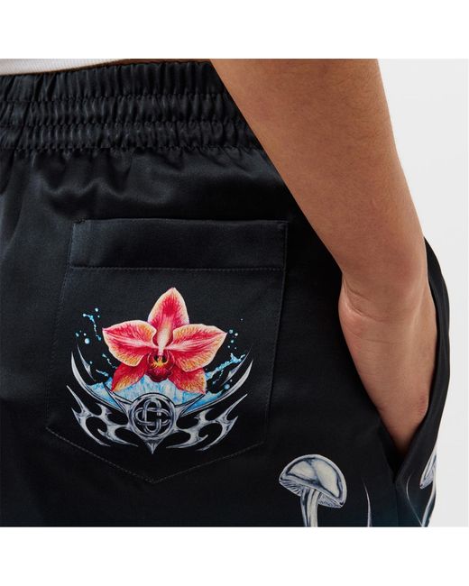 Casablanca Blue Elastic Waist Shorts