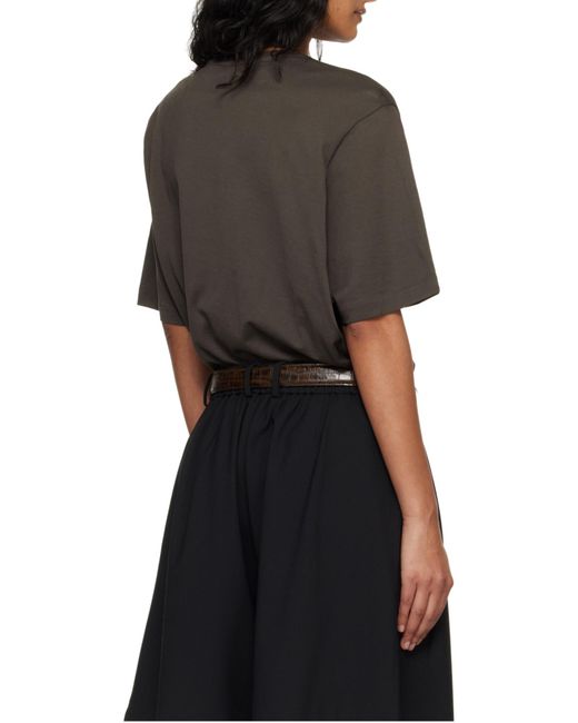 Frankie Shop Brown Short-Sleeved T-Shirt