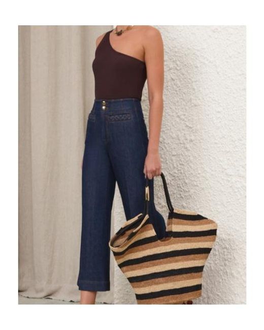 Zimmermann Purple Daylight One Shoulder Top
