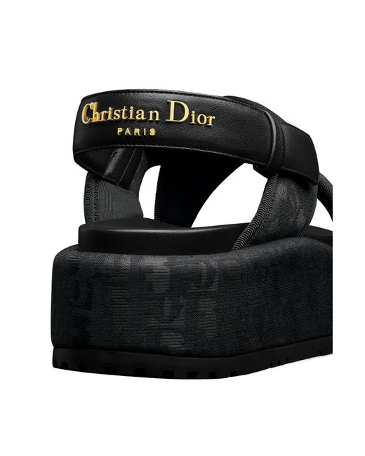 Dior Black Open-Toed Platform Sandals