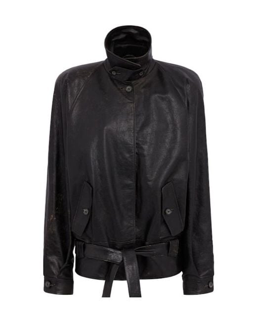 Magda Butrym Black Leather Jacket