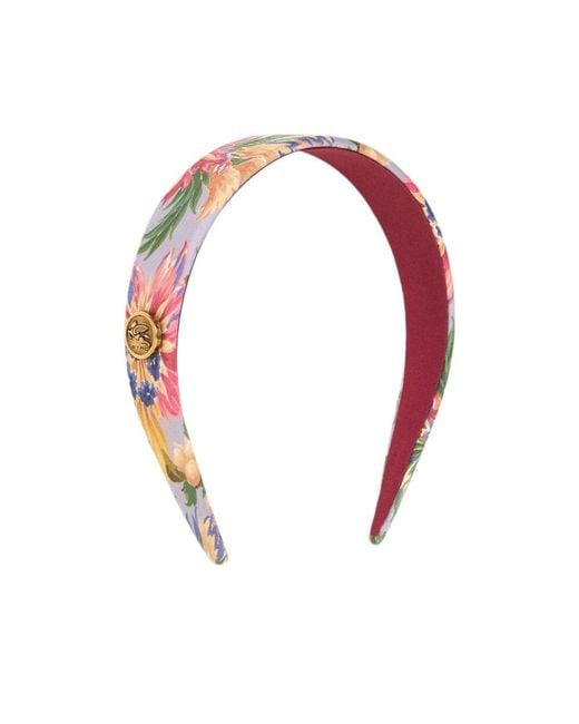 Etro Red Patterned Headband
