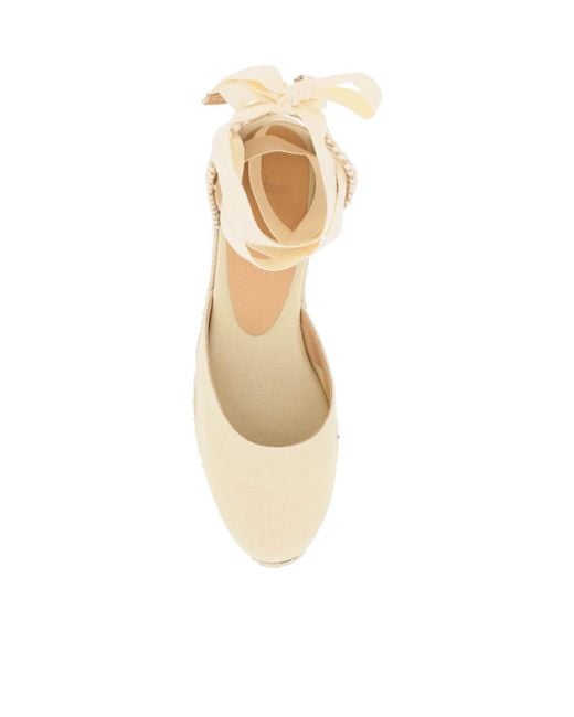 Castaner Natural Castañer Carina Ankle Strapped Wedge Espadrilles