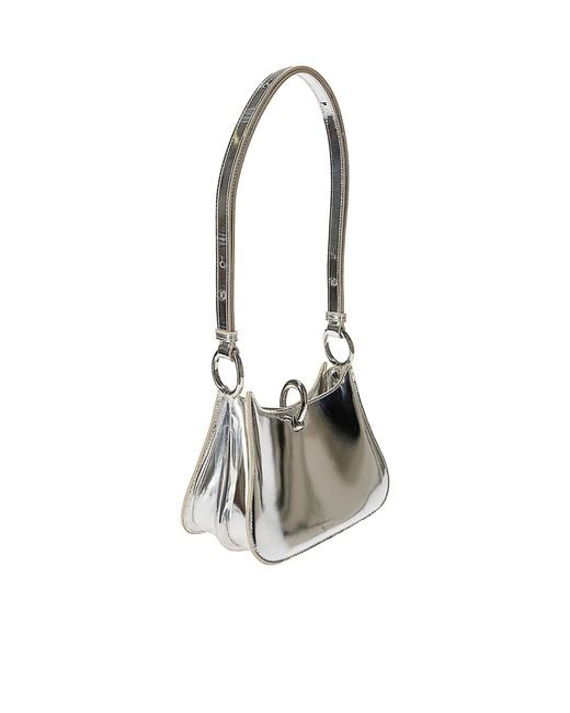 Rabanne White Rabanne Small Ring Shoulder Bag