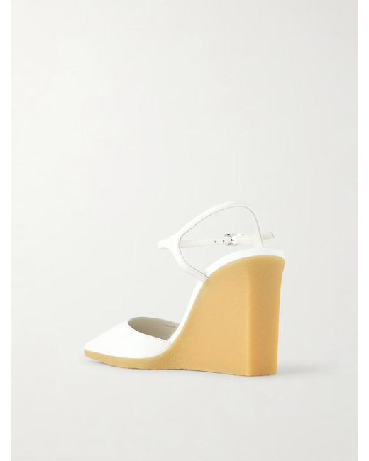 Alaïa Natural Pointed-Toe High-Heeled Sandals