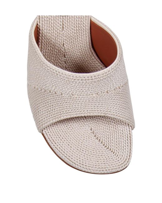AMINA MUADDI Natural Taylor High Heel Sandals