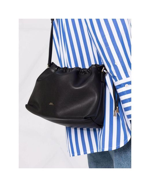 A.P.C. Black Ninon Crossbody Bag