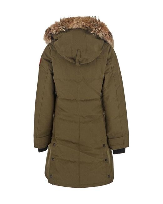 Canada Goose Green Logo Down Parka Coat