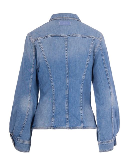 Liu Jo Blue Buttoned Denim Jacket