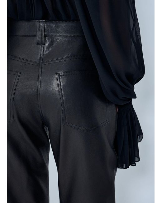 Khaite Black Five-Pocket Casual Pants