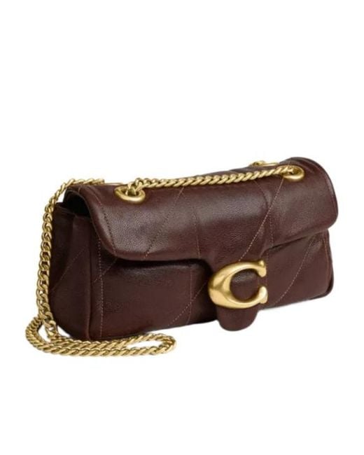 COACH Brown Tabby Shoulder Bag 20 With Quilting