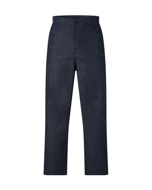 Prada Blue Dark Straight-Leg Trousers for men