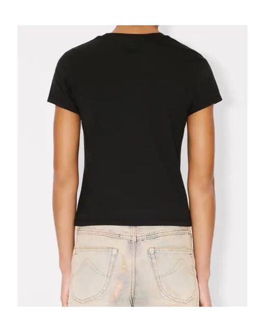 KENZO Black Gots Wild Tiger Printed Crewneck T-Shirt