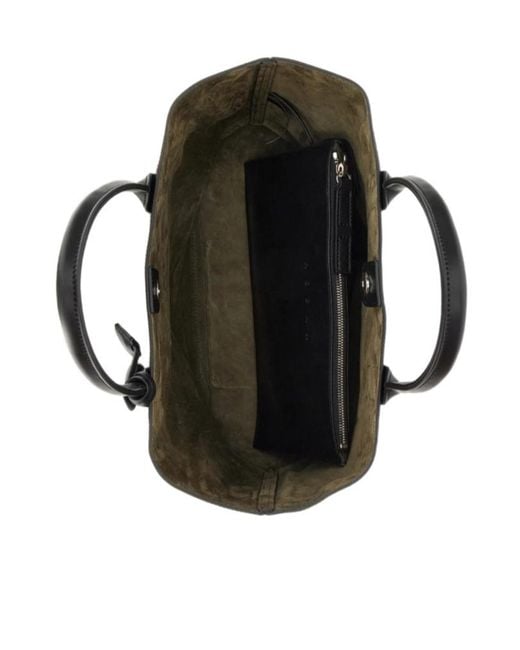 Hogan Black Small Address Shopping Bag