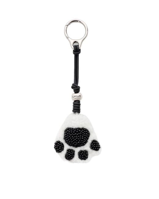 Loewe White Paw Print Pendant