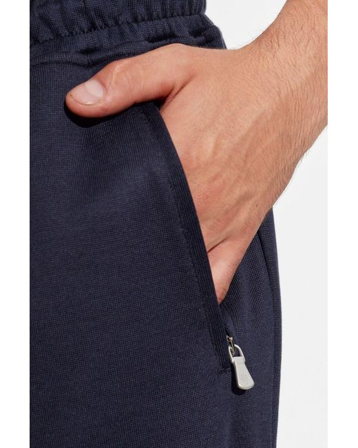 Eleventy Blue Drawstring Straight-Leg Pants for men