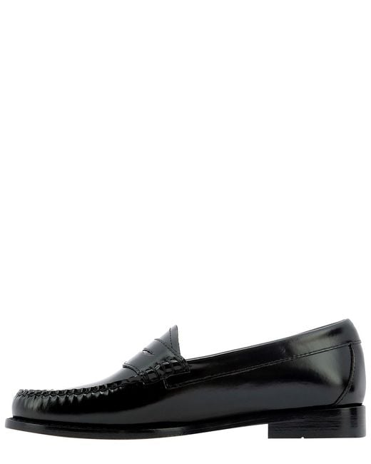 G.H.BASS Black Penny Bar Loafers