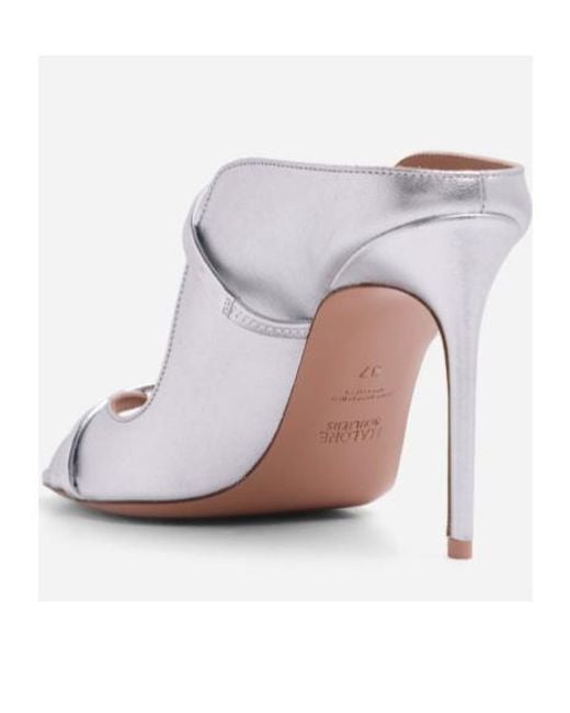 Malone Souliers White Open-Toed High-Heeled Sandals