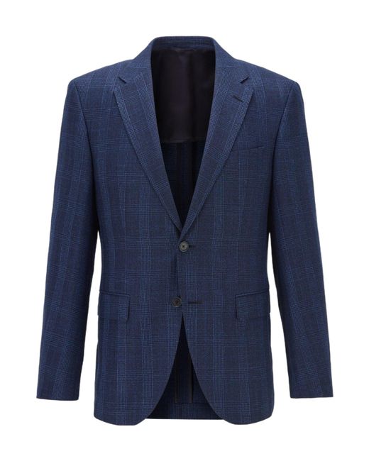 Boss Blue Simple Suit Jacket for men