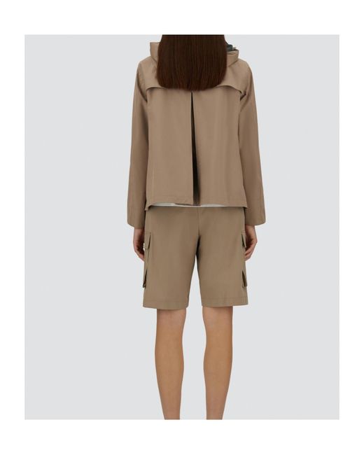 Herno Brown Long-Sleeved Casual Jacket