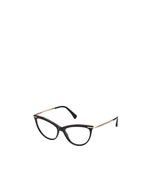 Max Mara White Cat-Eye Frame Glasses