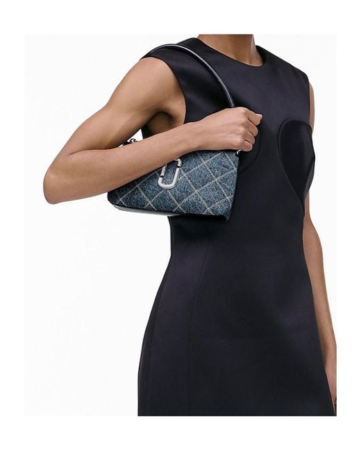 Marc Jacobs Blue The Quilted Denim Utility Cross Body Bag