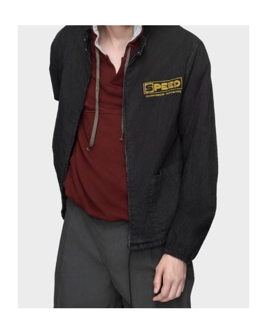 Maison Margiela Black Vintage-Style Sportswear Jacket for men